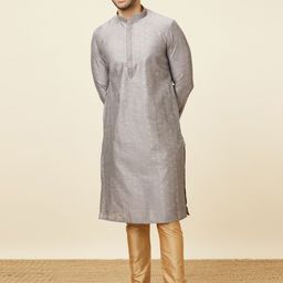 Manyavar Ethnic Motifs Woven Design Kurta With Churidar-image-94