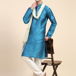 Enciger Men Ethnic Motifs Regular Kurta with Churidar-36