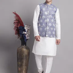 Jompers Straight Kurta & Churidar With Nehru Jacket-picture-42