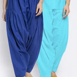 GRACIT Women Pack Of 2 Loose-Fit Cotton Salwars-picture-31