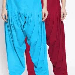 GRACIT Women Pack Of 2 Solid Cotton Salwar-picture-27