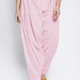 GRACIT Women Pink Solid Cotton Salwar-picture-12