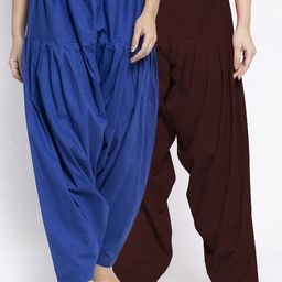GRACIT Women Pack Of 2 Solid Cotton Loose Fit Salwar-image-65