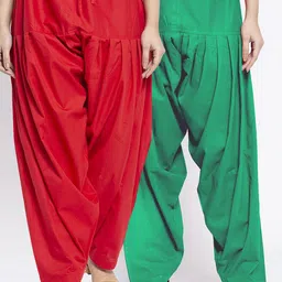 GRACIT Women Pack Of 2 Loose-Fit Cotton Salwars-picture-42