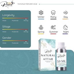 THE RUPAWAT Perfumery House Heaven Sent Jasmine Natural Alcohol-Free Attar - 50 ml image 2