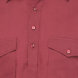 SG LEMAN Men Maroon Regular Pathani Kurta with Pyjamas image 5