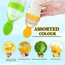 saugat traders Veggie Feed Nibbler - Fruit Nibbler with Rattle Toy/Feeder Silicone feeding bottle, Fruit Nibbler/Silicone Food,Soft Pacifier/Feeder Tongs image 4