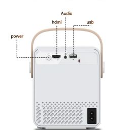 IC PLUS CY303 FHD Smart Android WIFI Home Theater LED 4K with bluetooth 6000 lm (6000 lm / 1 Speaker / Wireless / Remote Controller) Portable Projector image 2