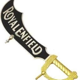 Mud Guard Talwar Black Brass for Royal Enfield Classic, Bullet, Standard Bike Number Plate-image-40