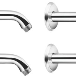- Overhead Shower Arm 230MM (9 Inches) with Wall Flange Set of 4 pcs Fixed Mount-picture-4