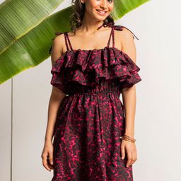 EROTISSCH Animal Printed Swimwear Cover Up Dress-image-64