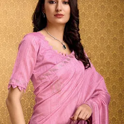 DOI MOI Beads and Stones Embellished Tussar Saree-image-40