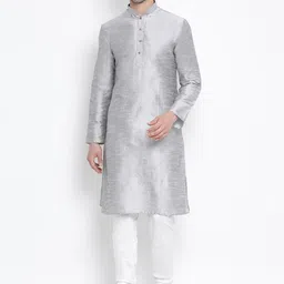 VASTRAMAY Men Ethnic Regular Kurta With Churidar-picture-18