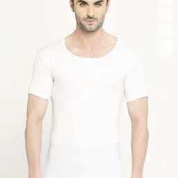 VIP Pack Of 5 Pure Cotton Half Sleeve Innerwear Vest-image-67