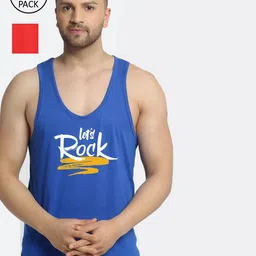 Friskers Men Pack Of 2 Printed 175 - 180 GSM Pure Cotton Innerwear Vest-image-72
