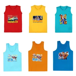 CAREPLUS Boys Pack Of 6 Pure Cotton Innerwear Vests-1