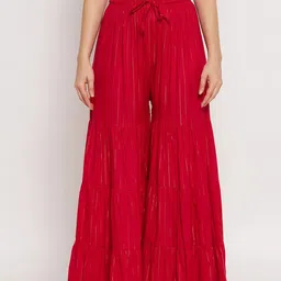 Clora Creation Women Striped Flared Palazzos-image-87