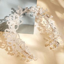 Rubans Beaded Crystal Studded Tiara-43