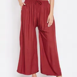 Clora Creation Women Maroon Palazzo-picture-45