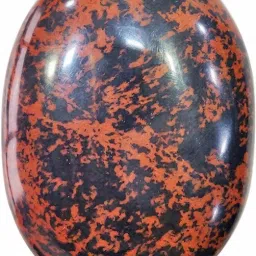Mahogany Obsidian Palm Stone Crystals,Mahogany Obsidian Large Crystal Palm Stone Polished Oval Crystal Stone-image-84