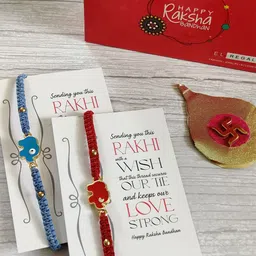 EL REGALO Kids 2 Rakhi Greeting Card Set-picture-46