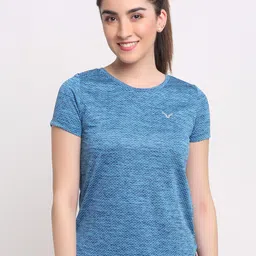Invincible Women Fitness Jacquard Tee-47