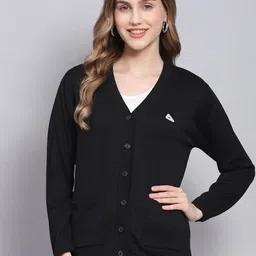 Monte Carlo V-Neck Woollen Cardigan-picture-41