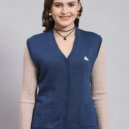 Monte Carlo Sleeveless Woollen Cardigan-16