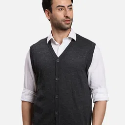 ColorPlus V-Neck Woollen Cardigan-image-33
