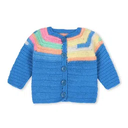WINDROP SOLUTIONS Kids Self Design Acrylic Cable Knit Cardigan Sweater-picture-44