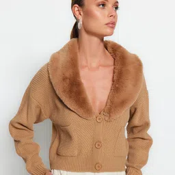Trendyol Self Design Acrylic Cardigan-19