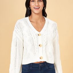 People Cable Knit Cardigan Sweater-image-38