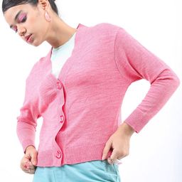 KETCH Women Acrylic Crop Cardigan-image-89