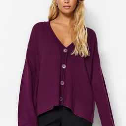 Trendyol V-Neck Acrylic Cardigan-picture-12