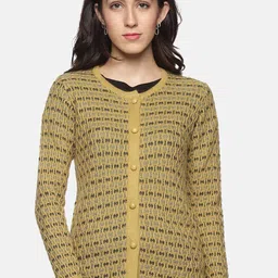 CLAPTON Cable Knit Ribbed Knitted Wool Cardigan-image-40