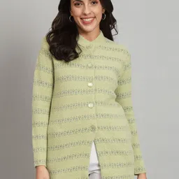 Chemistry Self Design Woollen Longline Cardigan-picture-53