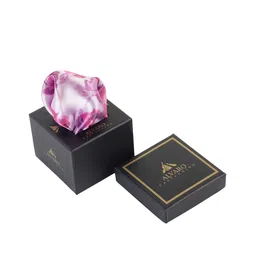 Alvaro Castagnino Men Violet & Pink Digital Printed Pocket Square-image-80