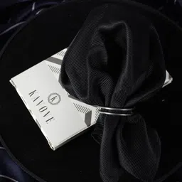 KOVOVE Men Black Solid Pocket Square-image-63