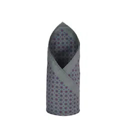Peter England Men Grey Printed Pocket Square-image-87