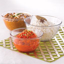 BOROSIL Set of 3 Transparent Glass Mixing & Serving Bowls image 5
