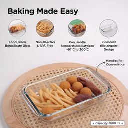 UMAI Transparent Rectangle Shape Baking Tray image 3