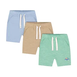 mothercare Boys Pack Of 3 Solid Regular Shorts-image-84