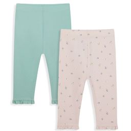 mothercare Girls Pack of 2 Ankle-Length Leggings-image-92