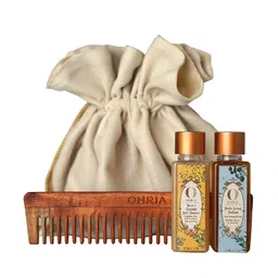 OHRIA AYURVEDA Anti Dandruff Combo with Natural Neem Wooden Comb-58