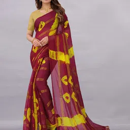 Rhey Bandhani Poly Chiffon Saree-picture-22