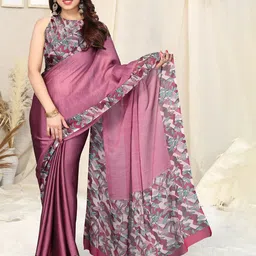 KALINI Floral Printed Chiffon Saree-image-17