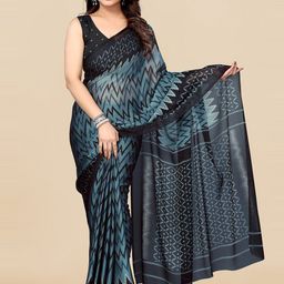 KALINI Geometric Printed Saree-21