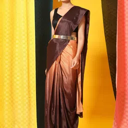 RACHNA Ombre Poly Chiffon Ready To Wear Saree-picture-48