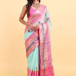 Sarisp Ethnic Motifs Zari Banarasi Saree-image-96