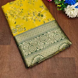 Marziyaa Ethnic Motifs Woven Design Zari Banarasi Saree-picture-36